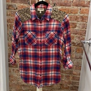 Express Sequin Flannel